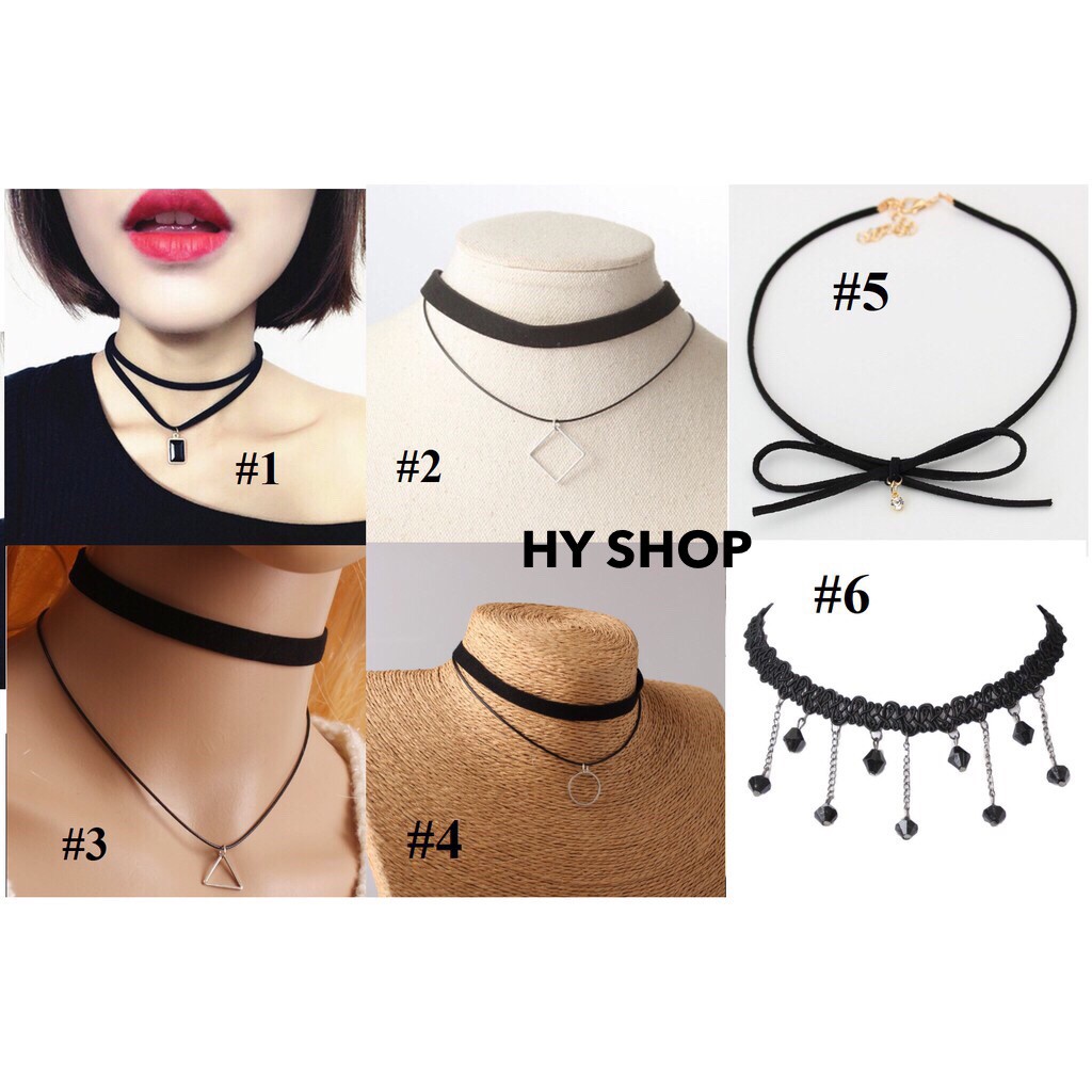 vòng cổ choker nhiều hình