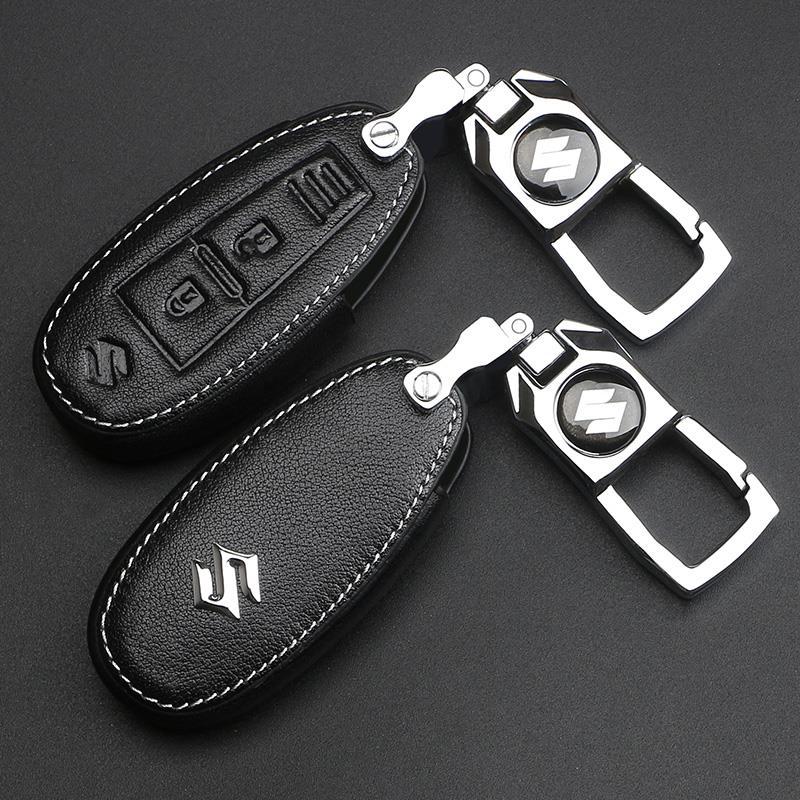Vỏ Bọc Chìa Khóa Điều Khiển Bằng Da Cho Xe Ô Tô Suzuki Vitara Swift Xl7 Presso