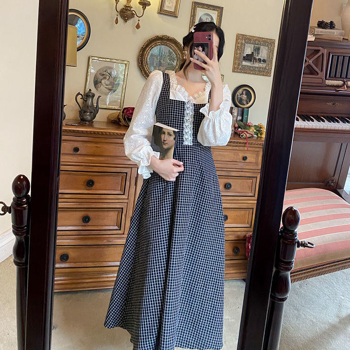 Đầm Công Chúa Maxi Tay Dài Phối Ren Hoạ Tiết Thêu Thời Trang Mùa Hè Cho Nữ | BigBuy360 - bigbuy360.vn