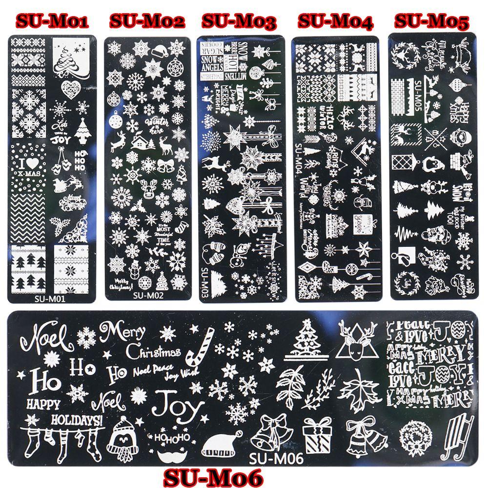 ESPO Set 1 / 6 Khuôn In Móng Tay Nghệ Thuật