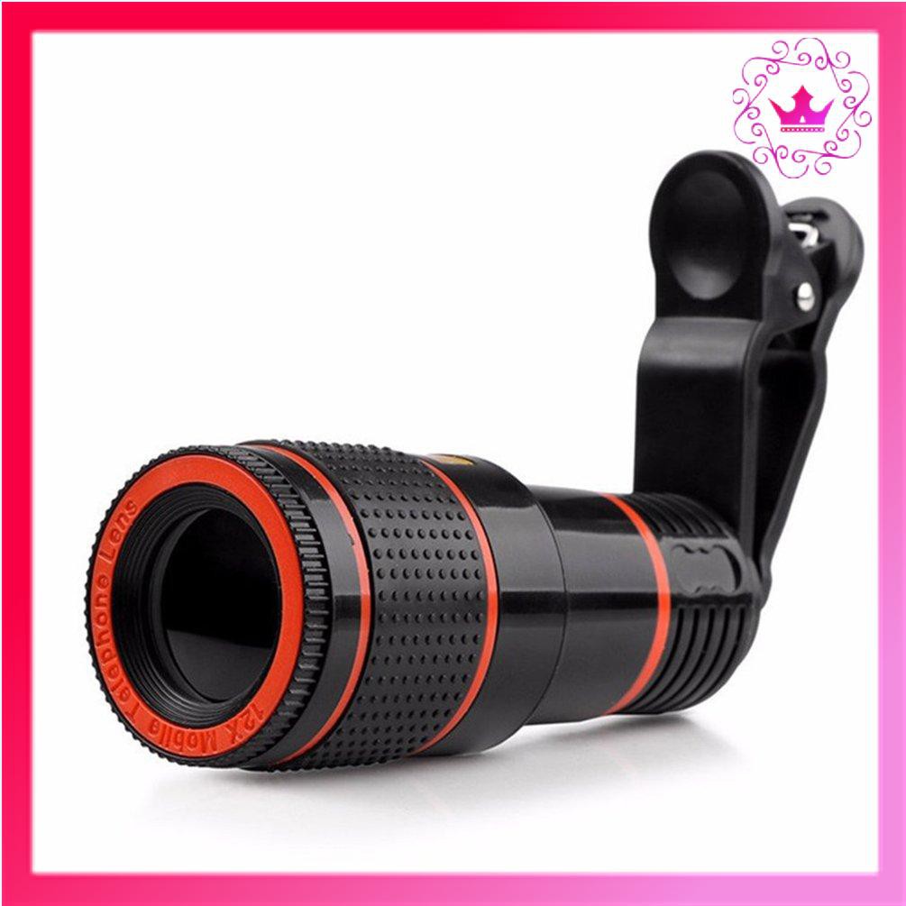 ⚛Mobile Phone Camera Lens 12X Zoom Telephoto Lens External Telescope Clip