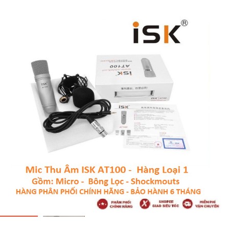 Micro thu âm iSK AT 100