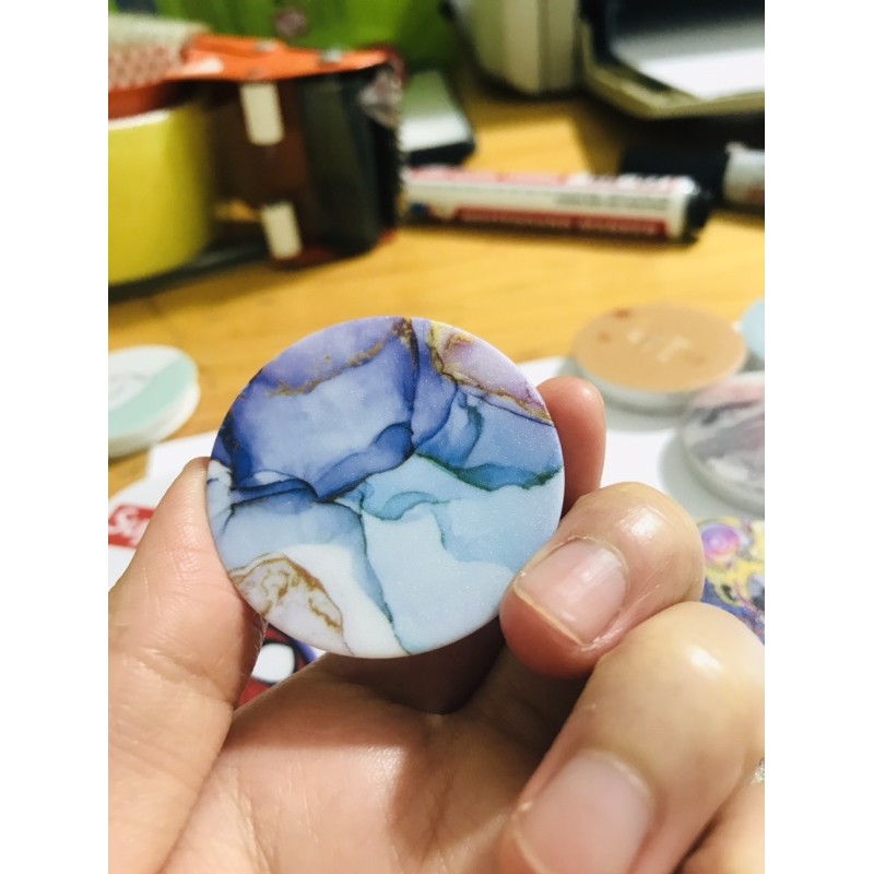 HQQ Giá đỡ điện thoại màu thiết kế đơn giản phong cách Hàn Quốc