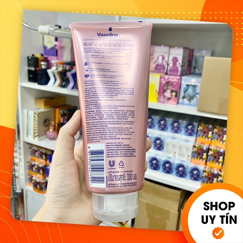 [Chính hãng] Sữa dưỡng thể Vaseline 10x Healthy Bright Gluta Hya Serum Flawless Glow