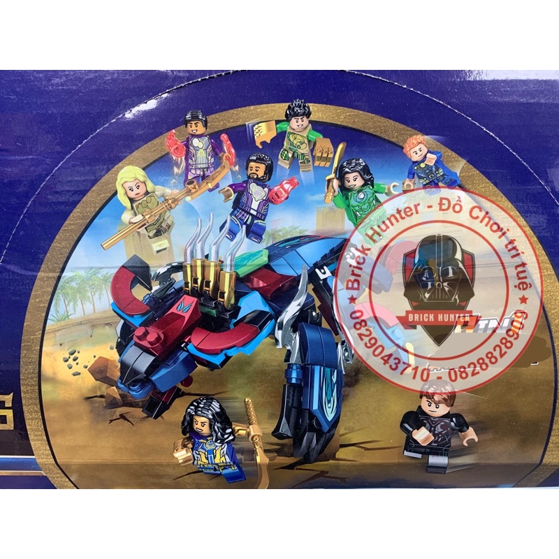MG Marvel super heroes Mô hình nhân vật Eternal chiến đấu với quái vật Deviant