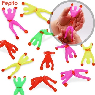 Fepito Sticky Stretchy Kids Đàn Hồi Leo Núi Người Nhện Vui Nhộn Đồ Chơi Co Giãn Tường Cho Trẻ Em