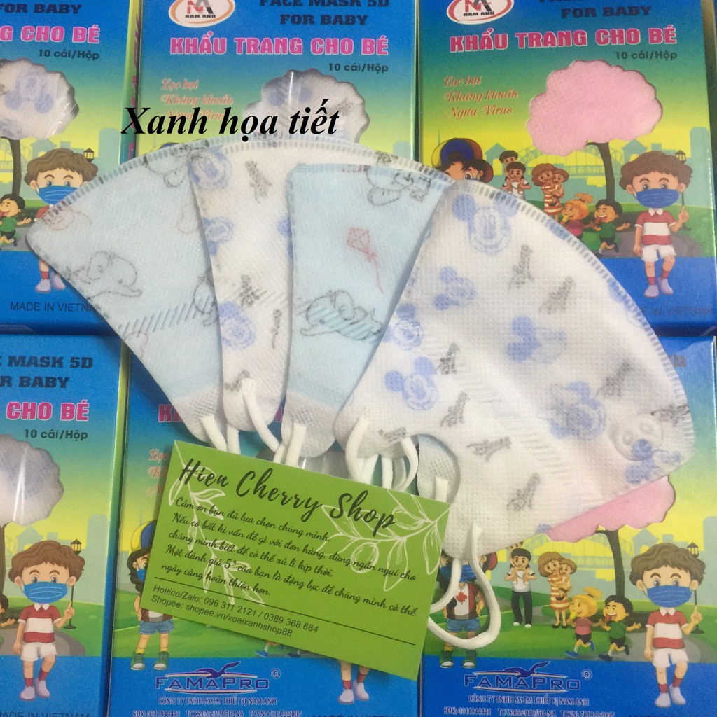 [CHÍNH HÃNG] Khẩu trang 5D Mask cho bé - Hộp 10 chiếc | BigBuy360 - bigbuy360.vn