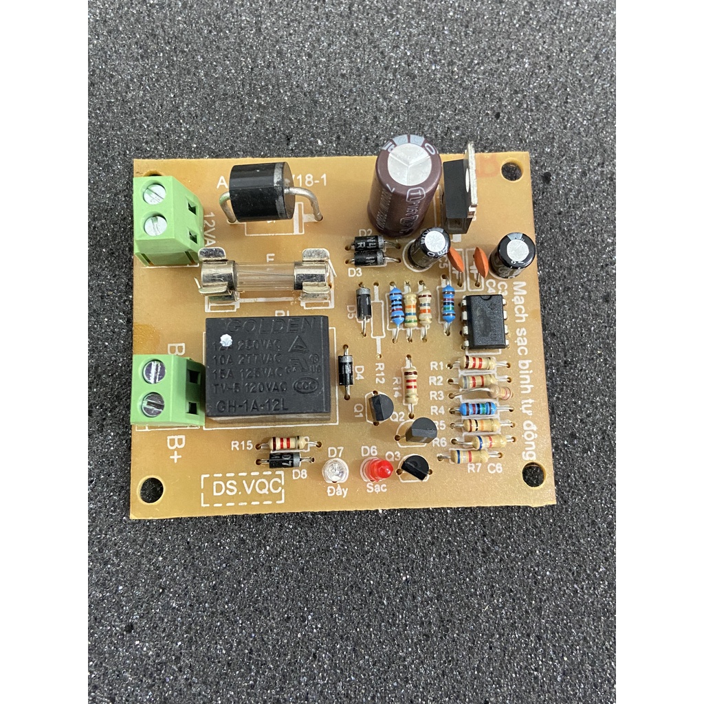 Mạch sạc bình ắc quy 12v tự ngắt