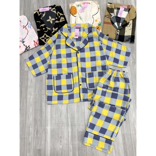 Bộ Đồ Ngủ Nữ Cánh Dơi Pyjama Lụa Mango Mềm, Mướt, Thấm Hút Mồ Hôi
