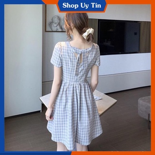 [Hàng Cao Cấp] -  ĐẦM XÒE CARO SIÊU XINH