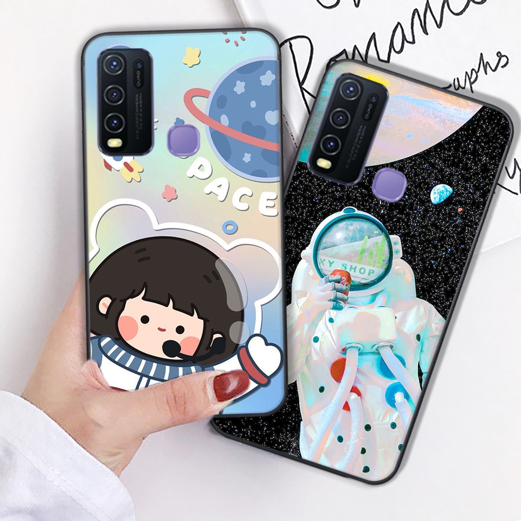 Ốp lưng Vivo Y30 - Vivo Y50 mẫu  vũ trụ cute đáng yêu