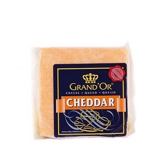 Phô mai, phomai Cheddar màu hiệu Grand'Or khối 200g