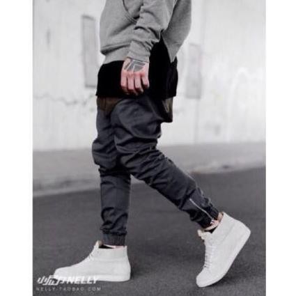 Sale SALE 10.10 HOT . Sale . 🍀 9.9 Quần Jogger KaKi Có Dây Kéo Cá Tính Nam Nữ .. 🍀 . . . . . . :