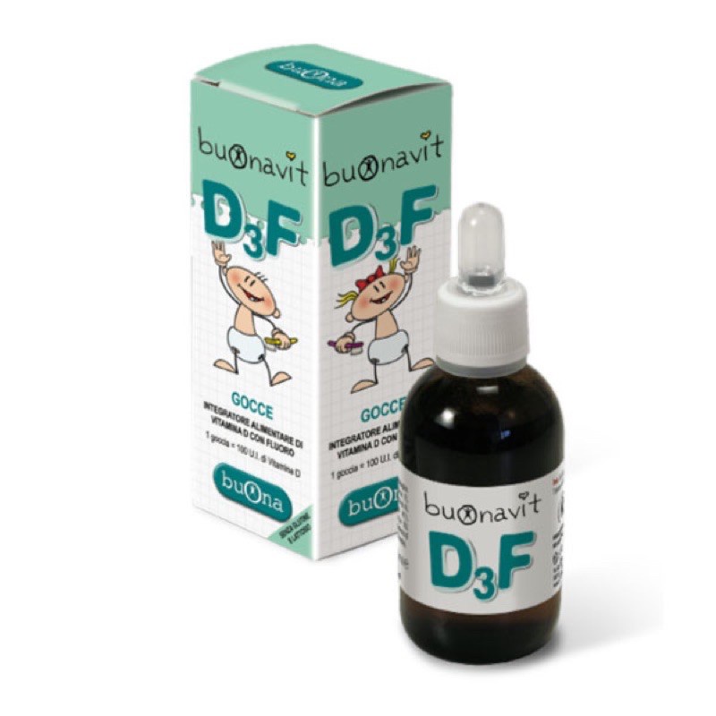 Dung dịch nhỏ giọt D3 Flo BUONAVIT D3F, Thực phẩm bảo vệ sức khỏe cho bé