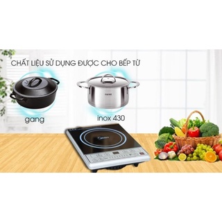 Bếp từ MIDEA MI-B2015DE 2000W ( tặng kèm nồi ) - HÀNG CHÍNH HÃNG - BH 12 THÁNG