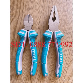 Combo kìm điện 7" , kìm cắt 6" total tht110706p tht130606p