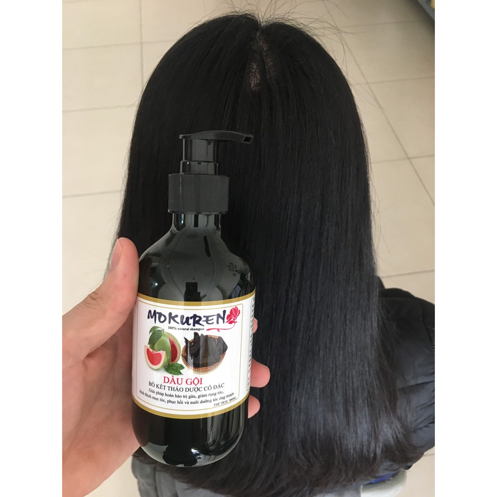 Ngăn Ngừa Rụng Tóc, Phục Hồi Tóc Hư Tổn, Sạch Gàu với Dầu gội bồ kết Mokuren - Kết Hợp với tinh dầu bưởi Ấn Độ | BigBuy360 - bigbuy360.vn