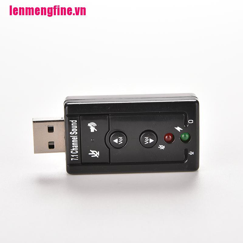 CHANNEL Card Âm Thanh Usb 2.0 3d Virtual 12mbps 7.1