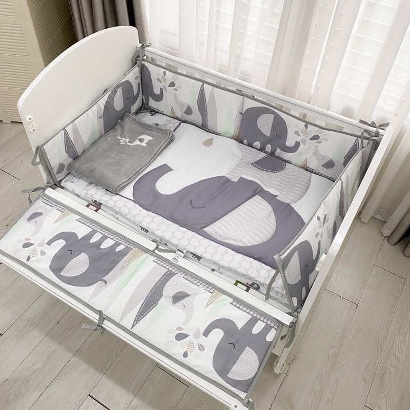 Bộ quây cũi vải cao cấp nhiều chi tiết