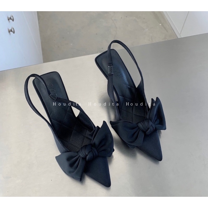Giày cao gót bít mũi nữ 5 phân mũi nhọn gót nhọn dáng sandal thời trang công sở đẹp - HOUDITA - SGMN005