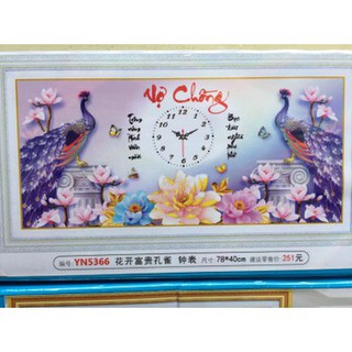Tranh đính đá kim cương đa sắc abc vợ chồng yn5366