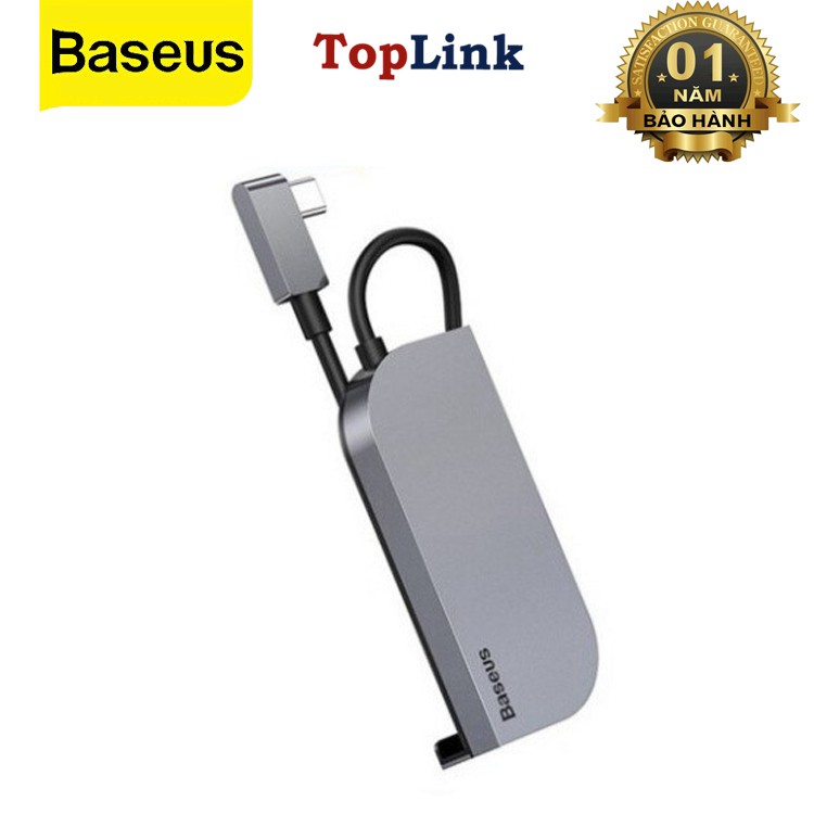 Bộ Chia HUB Baseus 6 Cổng, Type-C Sang HDMI, USB 3.0, TF Slot, SD Slot, Jack 3.5mm, Magnetic Pad, Type-C PD Slot