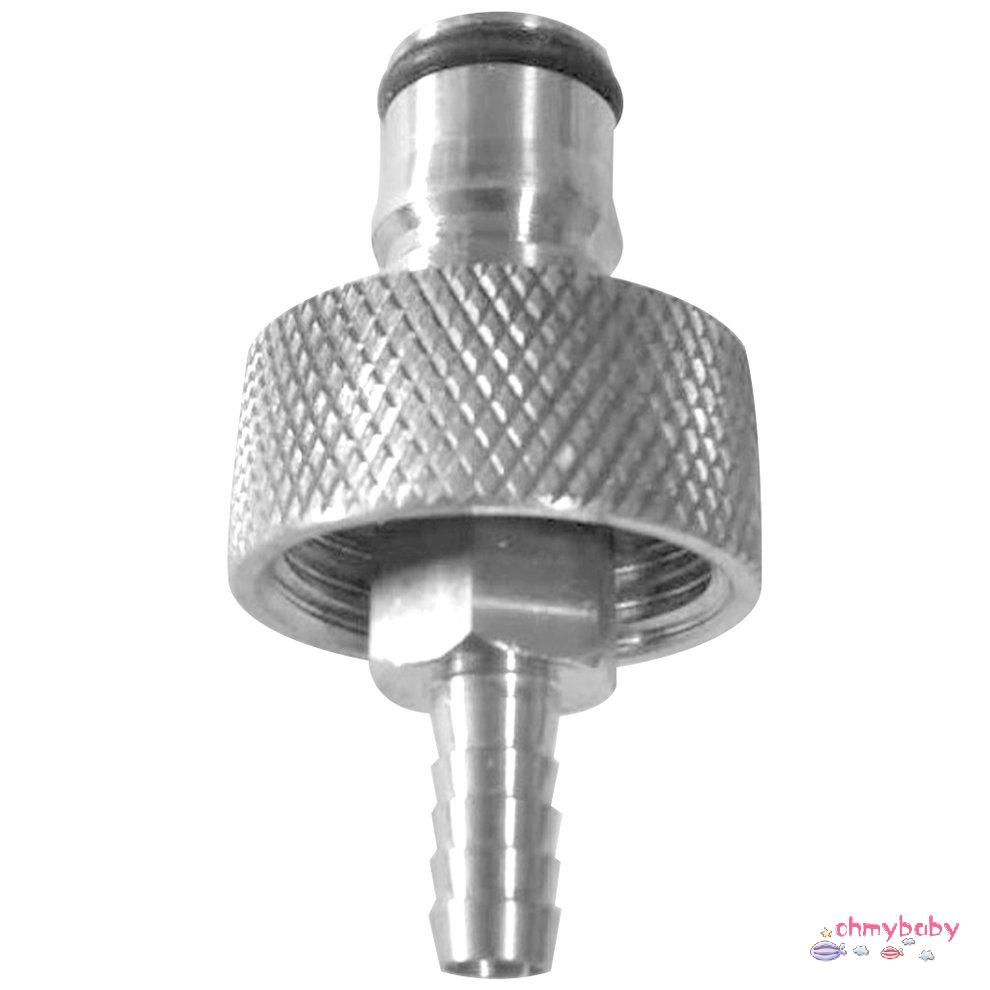 1 cái bằng thép không gỉ Carbonat Cap Bộ đếm áp suất Chai chiết rót Barb CO2 [8/1]