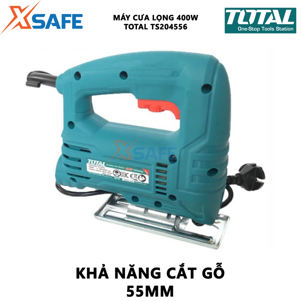 Máy cưa lọng TOTAL TS206656 công suất 570W, kèm theo lưỡi 1 cưa lọng và 1 bộ than