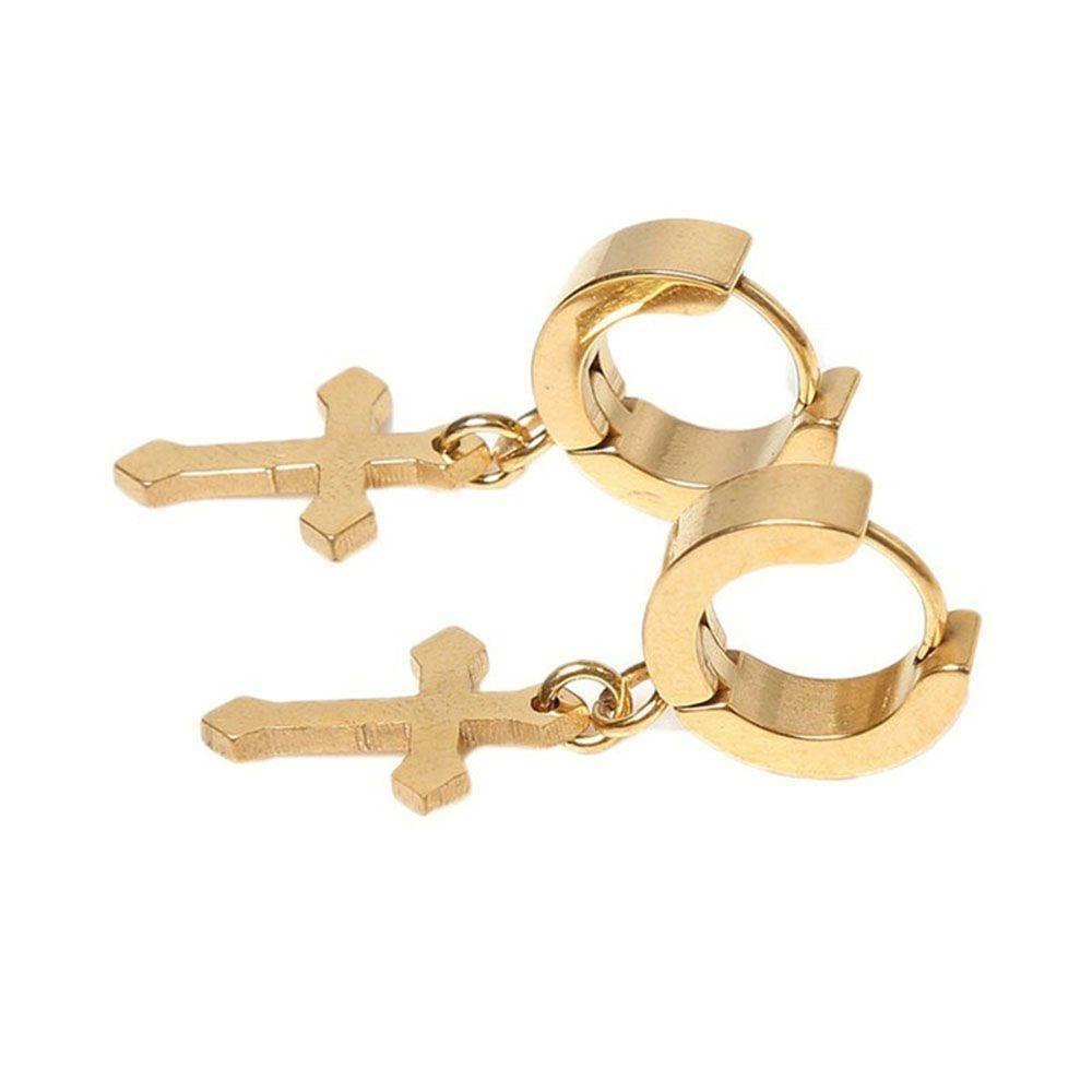 Bông Tai Hình Thánh Giá Thời Trang Vintage VANES1