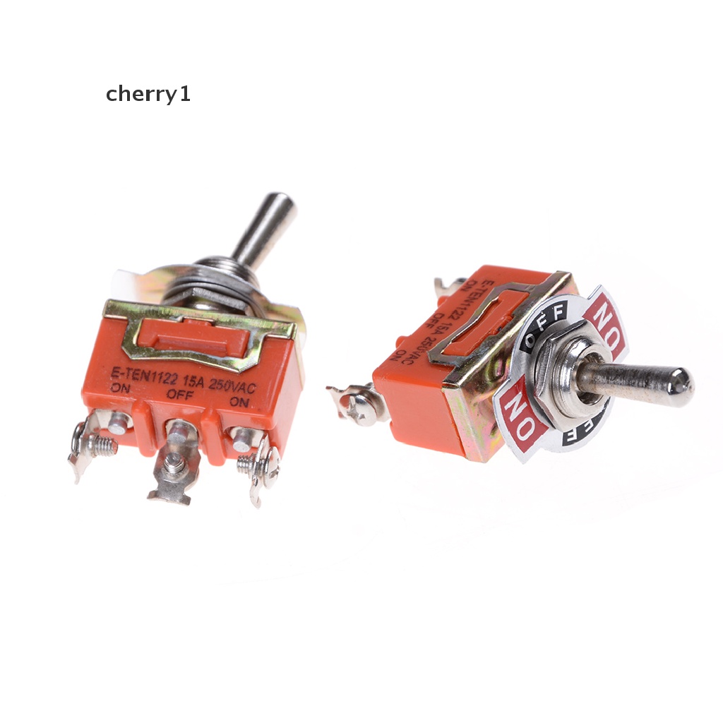 (cherry1) 3 Thiết Bị Đầu Cuối Màu Cam SPDT 250V 15A ON-OFF-ON