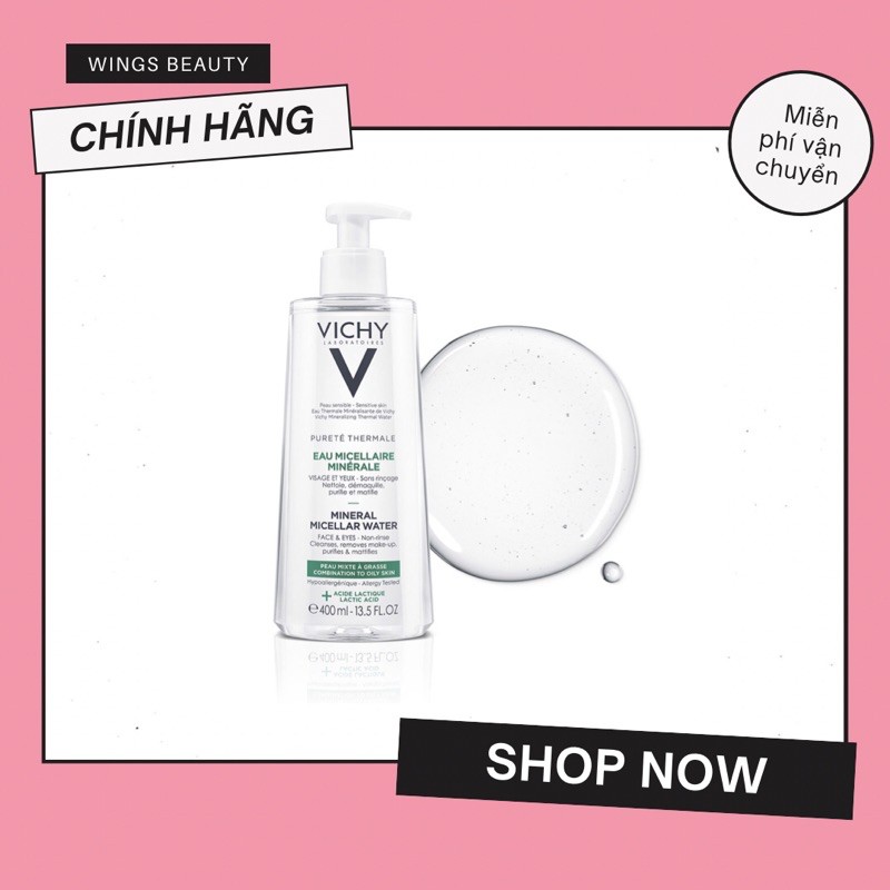 VICHY - Nước tẩy trang Mineral Micellar Water Combination To Oily Skin