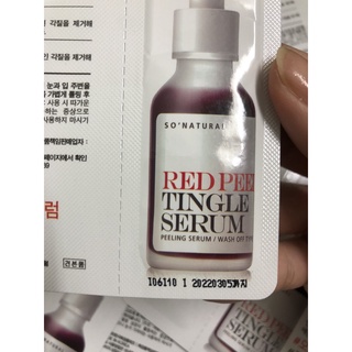Sample Red Peel Tingle Serum 2,5ml Gói dùng Thử