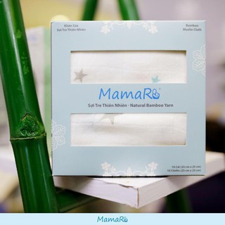 (Set 10 Chiếc) Khăn Mặt Sợi Tre Mamaru -Việt Nam