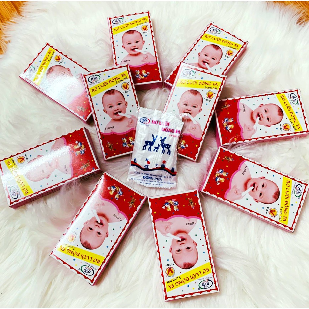 Rơ lưỡi, gạc tưa lưỡi Đông Pha cho bé