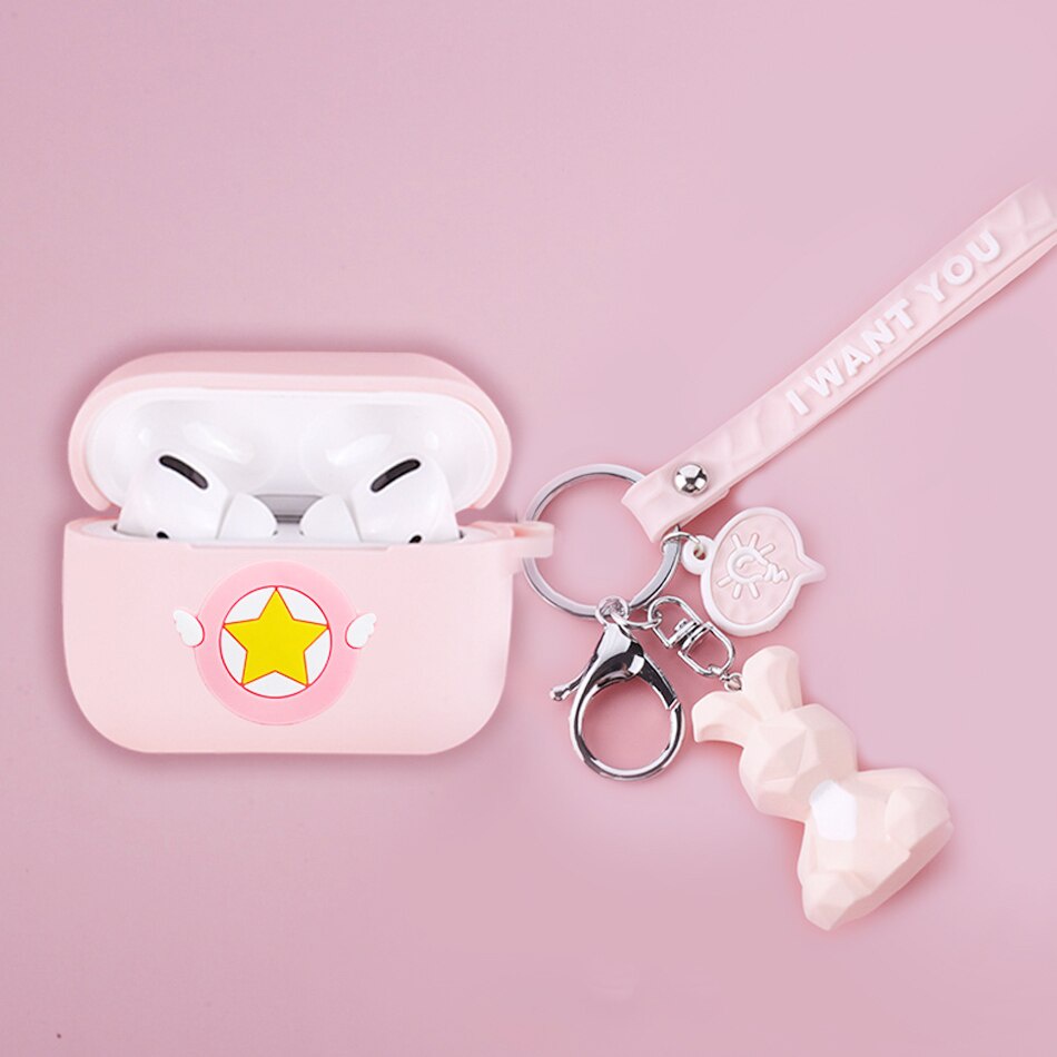 Vỏ Bảo Vệ Hộp Sạc Tai Nghe zmi Purpods Pro Bluetooth Không Dây Chất Liệu Silicon Họa Tiết Hoạt Hình Dễ Thương