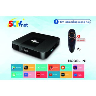 SCTV Android Box Cao cấp S2 2020 đỉnh cao công nghệ  - ATV 9, Điều khiển giọng nói 1 chạm, chuột bay , 4k, Bluetooth