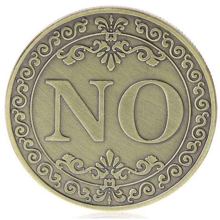 Đồ chơi đồng xu YES - NO. Đồng tiền 2 mặt giải trí