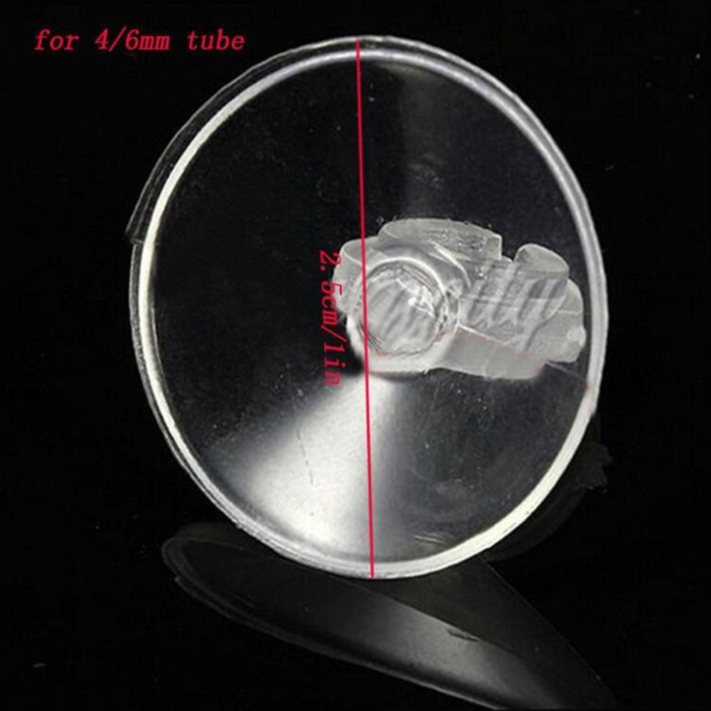 Set 10 cốc hút trong suốt giữ vòi dẫn khí tiện dụng cho bể cá