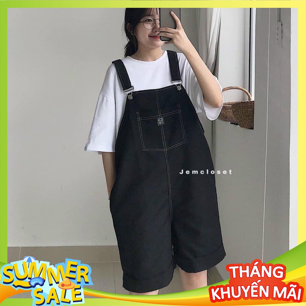 Quần Nữ❤️Quần Yếm Nữ❤️Chất tuyết mưa dập chỉ nổi-Dáng rộng- Form thoải mái cực kỳ cá tính - QY01 | BigBuy360 - bigbuy360.vn