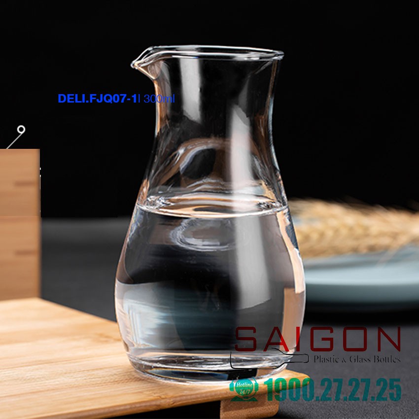 Bình Rót Thủy Tinh có Mỏ 300ml | DEL.FJQ07-1 | BigBuy360 - bigbuy360.vn