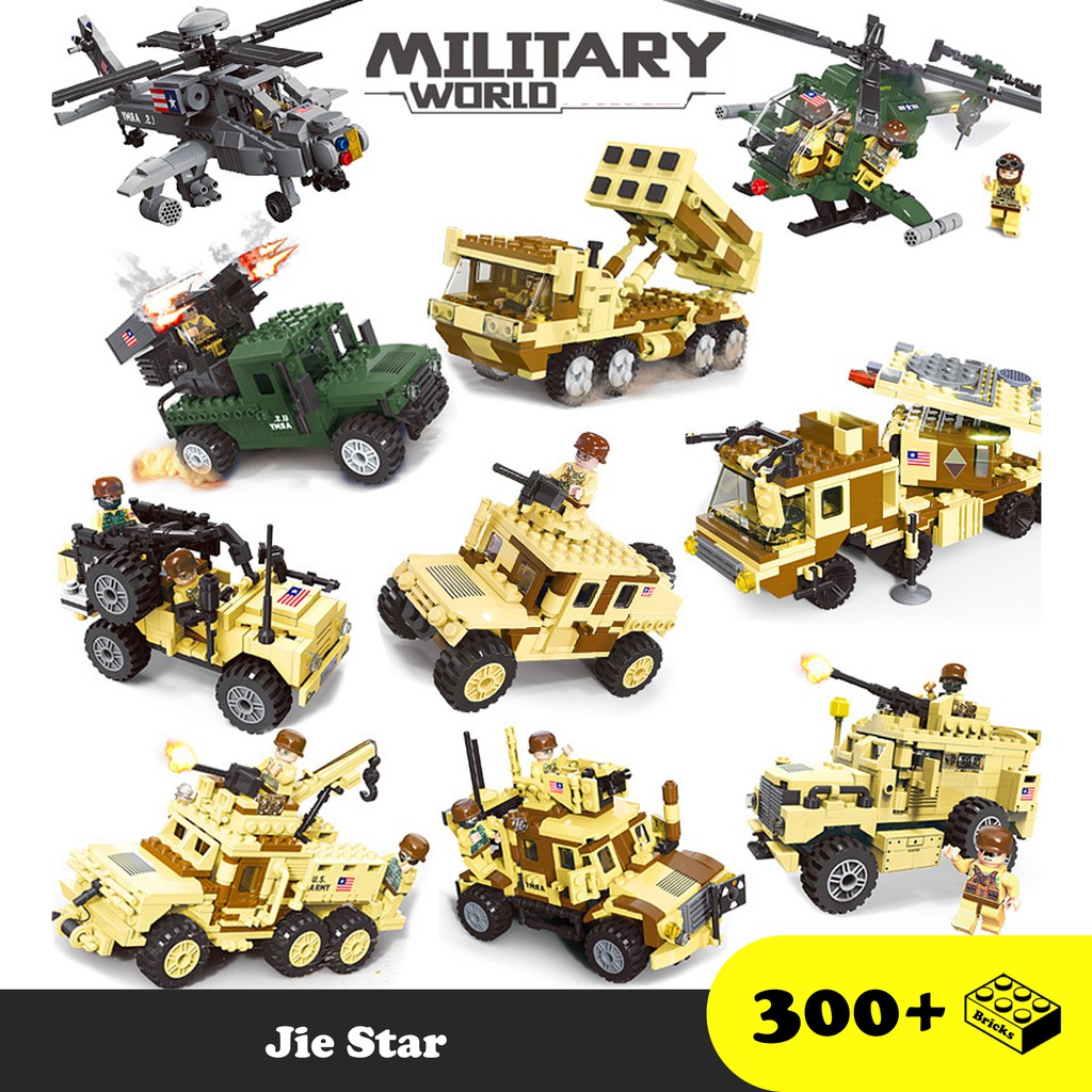 Đồ chơi lắp ráp Quân sự Hoa Kì - Jie Star military world U.S 23100 - Đồ chơi xếp hình trí tuệ