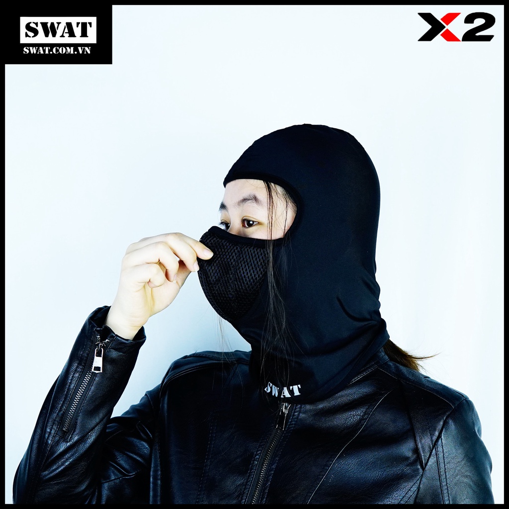 Khăn Ninja Swat X2 Trùm Đầu Đi Chơi, Đi Phượt Tiện Lợi