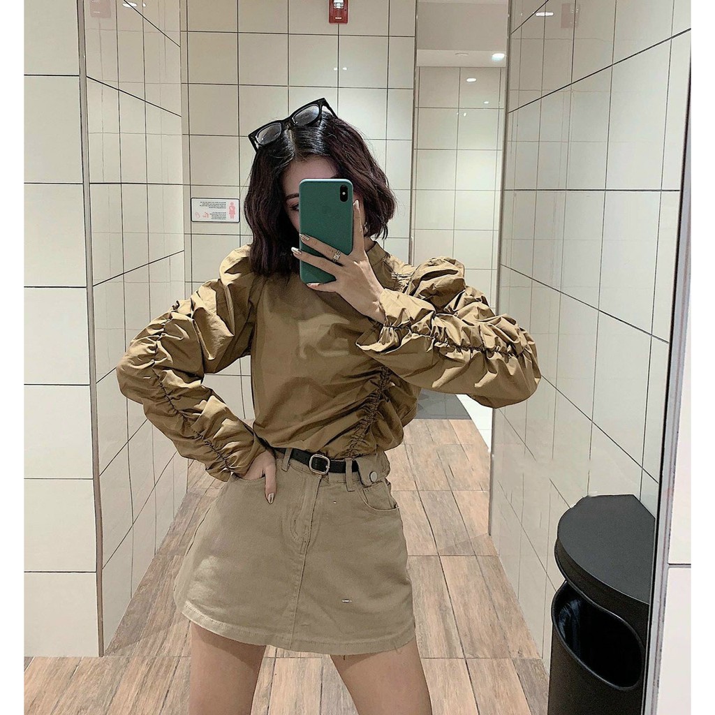 Chân váy ngắn chữ a HANOIJEA - Váy chữ a lưng cao siêu co giãn cao cấp hàng VNXK | BigBuy360 - bigbuy360.vn