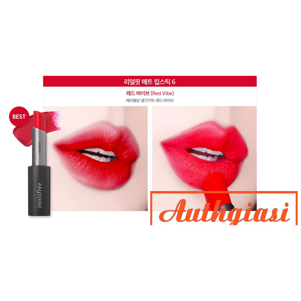 Son Thỏi Innisfree Real Fit Matte Lipstick phiên bản mới | BigBuy360 - bigbuy360.vn