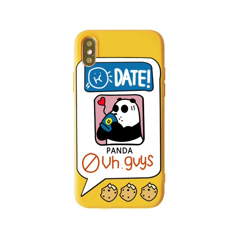 Ốp điện thoại silicone We Bare Bears hình gấu nâu Bắc cực thời thượng cho IPhone 6 6s 7 8 6Plus 7Plus 8Plus