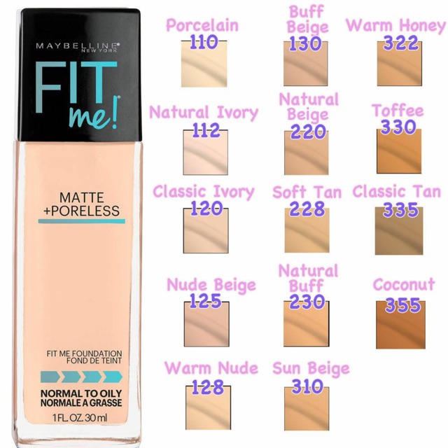 KEM NỀN MAYBELINE FIT ME MATTE+PORELESS FOUNDATION | BigBuy360 - bigbuy360.vn