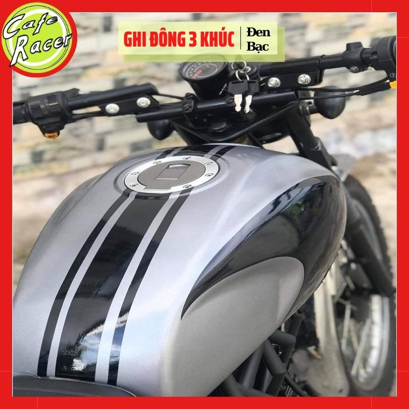 Ghi đông 3 khúc nhôm chống rung lắc chuyên dùng độ các xe cao cấp dáng cafe racer