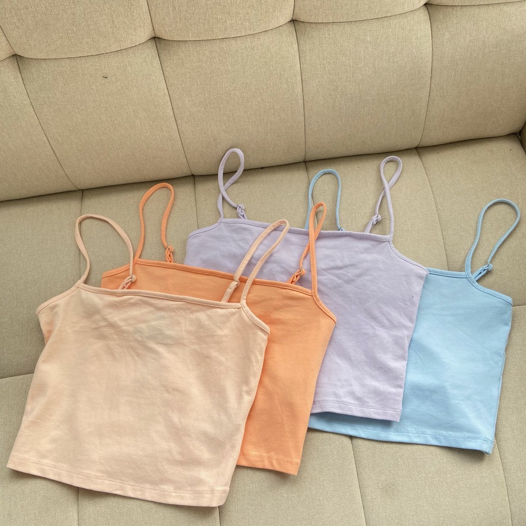 Áo croptop 2 dây basic vintage dễ mix đồ Mia Ritta a2060 ảnh thật feedback