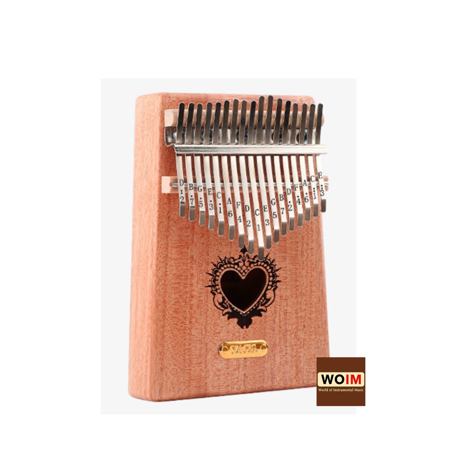 Đàn Kalimba 17 phím Woim Gỗ Mahogany Cao Cấp Tặng Kèm Kèn Kazoo