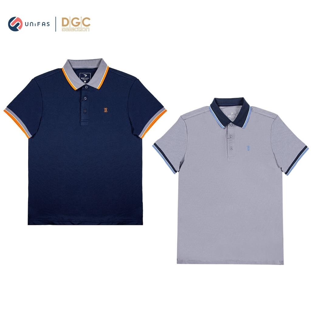 Áo polo nam DGCs ngắn tay cổ bẻ phối màu trẻ trung, chất thun mềm mịn thoáng mát SAPBA19M